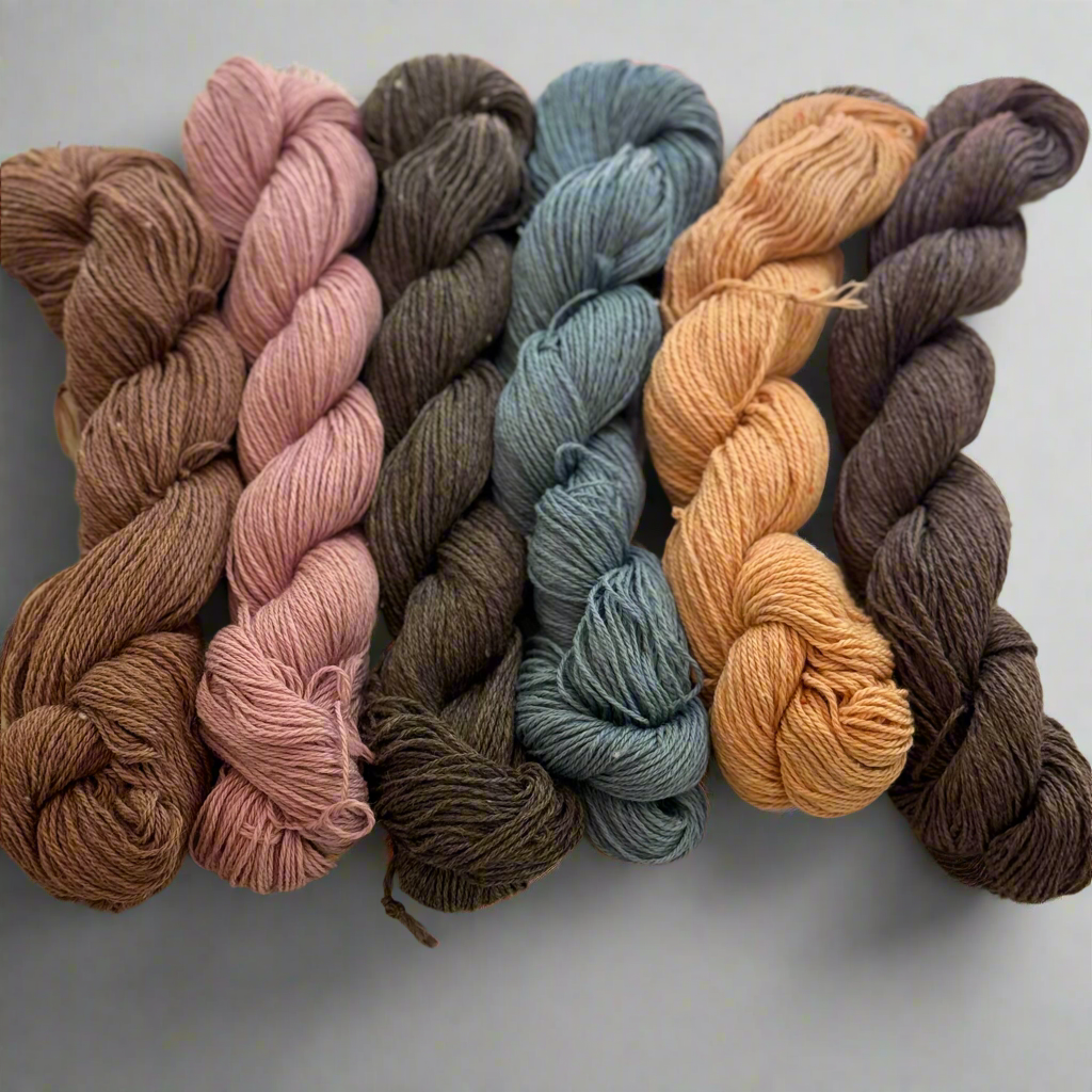 Hand Dyed Mill Spun limited edition skeins of yarn